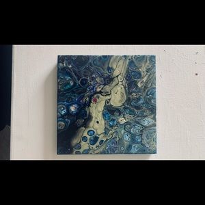 “Wizard” Original Pour Painting On Canvas